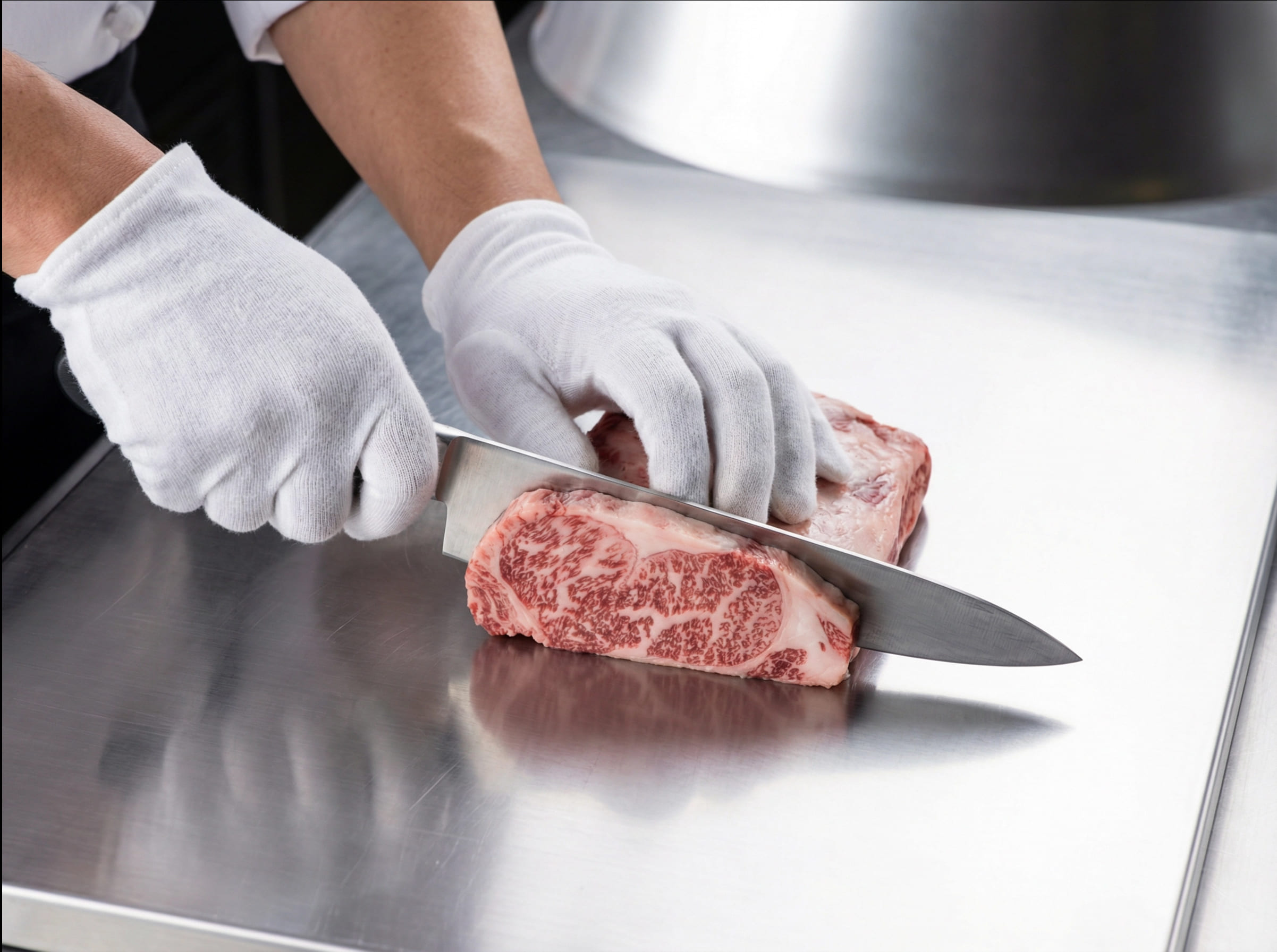 職人の包丁捌き